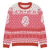 SCFC  "Not so Ugly Holiday Sweater" Knitted crew neck sweater Magenta - Image 15