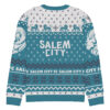 SCFC "Not so Ugly Holiday Sweater" Knitted crew neck sweater Cyan - Image 4
