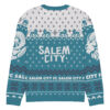 SCFC "Not so Ugly Holiday Sweater" Knitted crew neck sweater Cyan - Image 18
