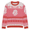 SCFC  "Not so Ugly Holiday Sweater" Knitted crew neck sweater Magenta