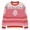 SCFC  "Not so Ugly Holiday Sweater" Knitted crew neck sweater Magenta - Image 11