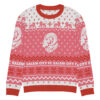 SCFC  "Not so Ugly Holiday Sweater" Knitted crew neck sweater Magenta - Image 7