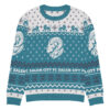 SCFC "Not so Ugly Holiday Sweater" Knitted crew neck sweater Cyan - Image 7