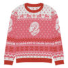 SCFC  "Not so Ugly Holiday Sweater" Knitted crew neck sweater Magenta - Image 13